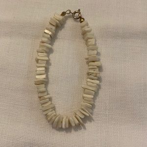 White shell (?) bracelet
